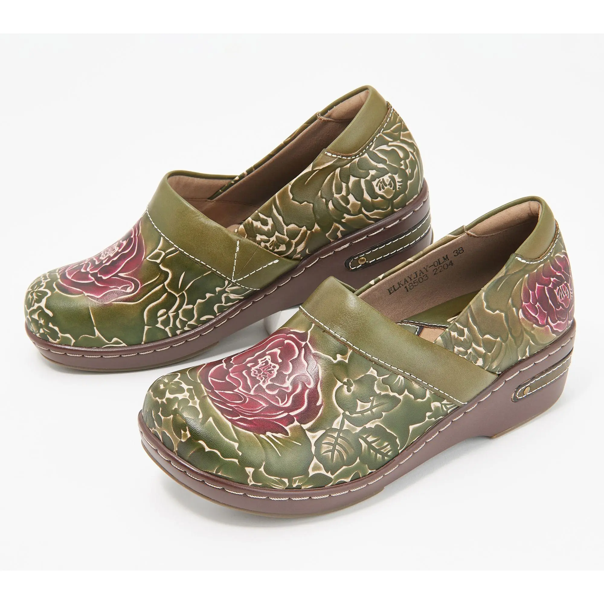 L'Artiste by Spring Step Leather Slip-Ons - Elkajay