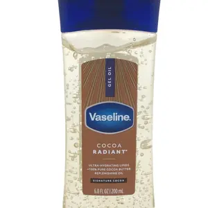 Vaseline Cocoa Radiant Gel Oil 6.8 fl oz Ultra-Hydrating Lipids with 100% Pure Cocoa Butter Replenishing Oil