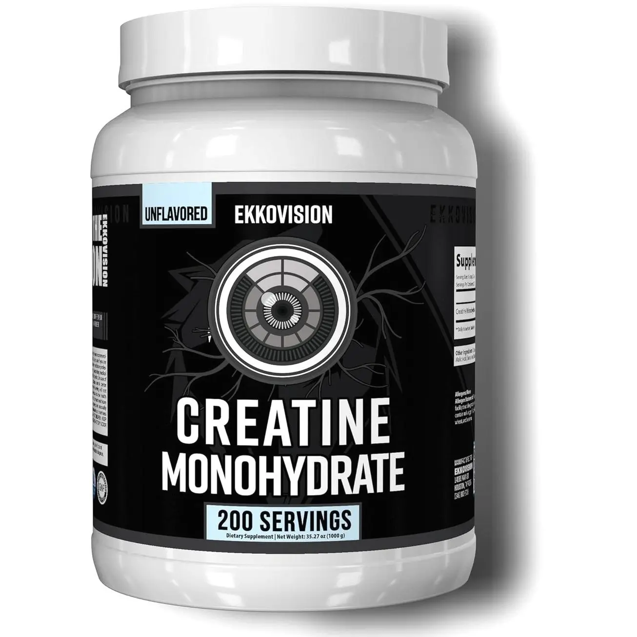 Creatine Monohydrate Powder, Unflavored, 200 Servings | Micronized, Pre & Post Workout Supplement for Men & Women, Energy Support, Easy to Mix in Shakes, Smoothies & Beverages