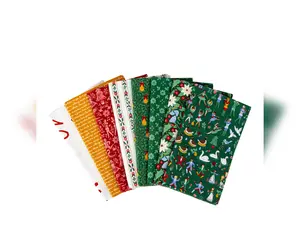 A Pear-fect Christmas | 1-Yard Bundle Green by Cayla Naylor for Riley Blake | 8 pcs
