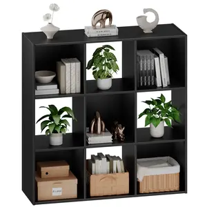 Cube Storage Organizer, Open Cube Bookshelf with Removable Back Panels, Stackable Display Bookcase for Living Room, Bedroom, Entryway
