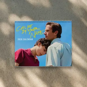 A Year Of Call Me By Your Name Version 2 2026 Calendar, Call Me By Your Name Wall Calendar I Home Decor, Office Decor - Fan Gift, Unique Holiday Gift