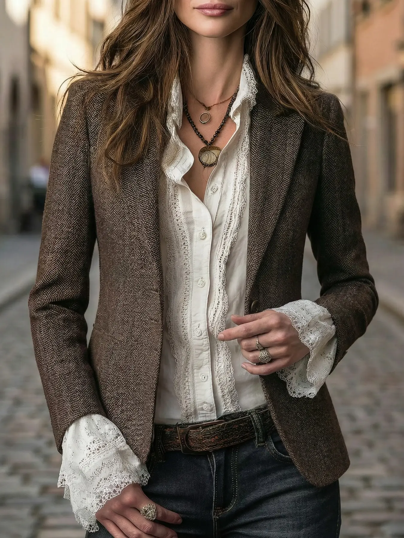 Women's Western Style New Arrival Fitted Long Sleeves Suit Blazer Jacket, Casual Versatile for Work & Dates, Stylish Women's Clothing for Everyday Wear