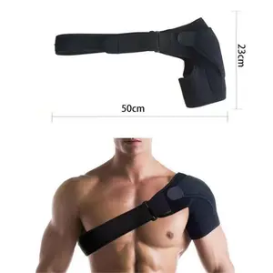 Sports Shoulder Brace Compression Protection Single Shoulder Strap Support Weightlifting Fitness Anti-Strain Left and Right Arm Strap Healthcare Tool