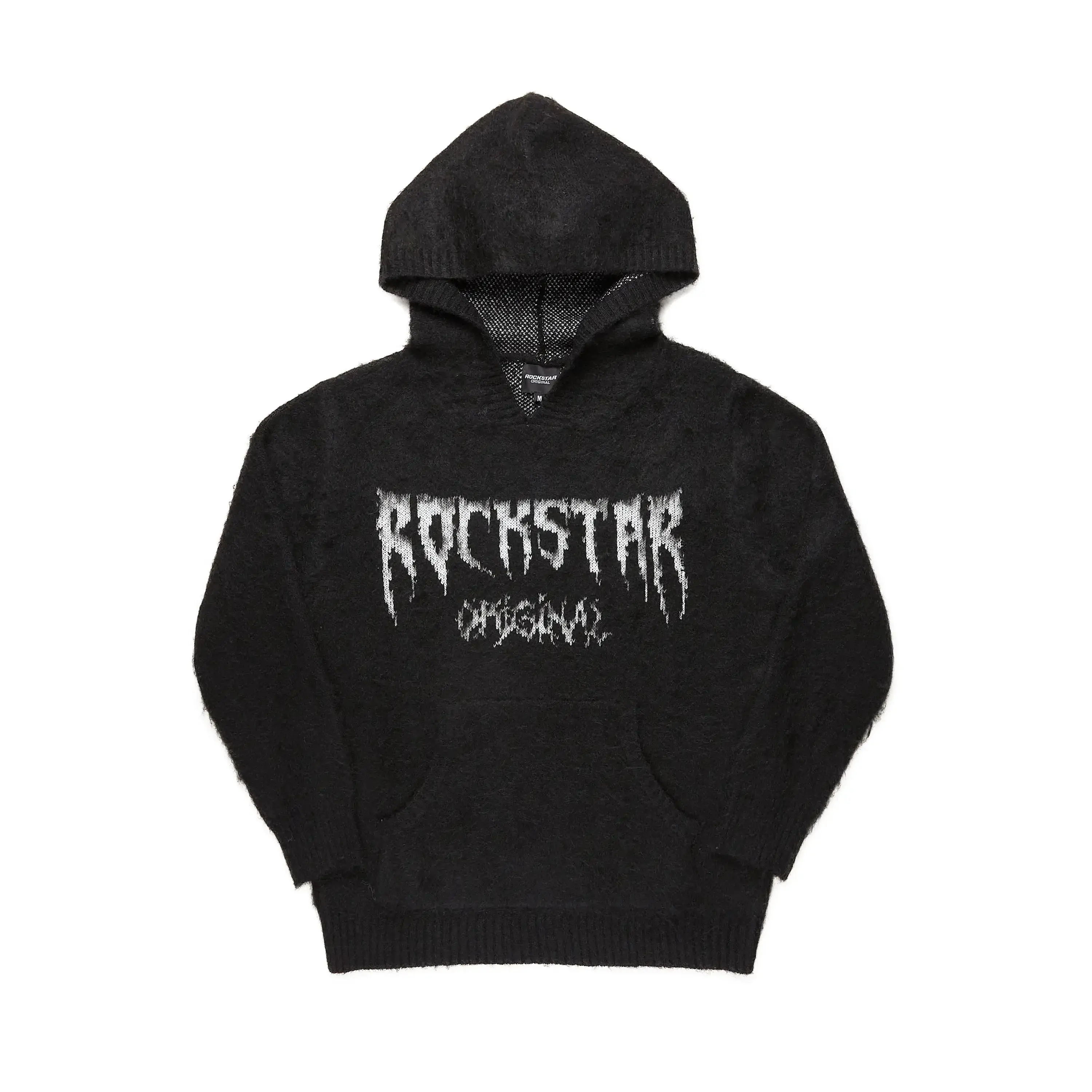 Andros Black Graphic Knitted Hoodie - TikTok Shop