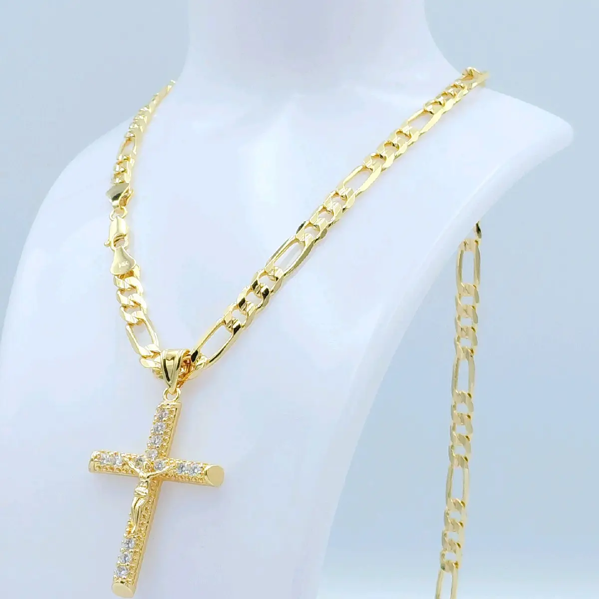 14k Gold-Plated Chain with Jesus Christ Pendant: A Testament of Elegance & Faith necklace