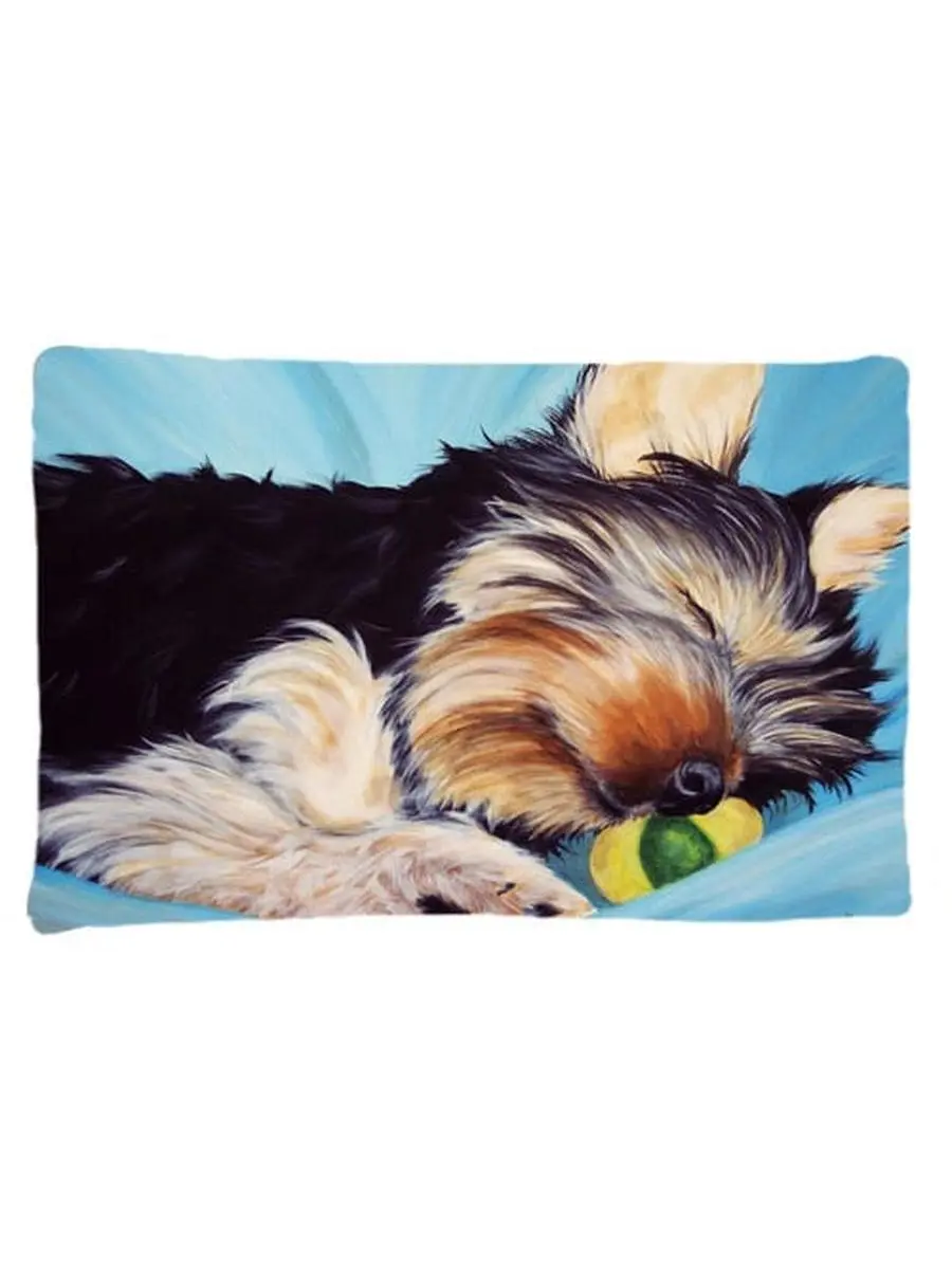 Naptime Yorkie Yorkshire Terrier Fabric Standard Pillowcase