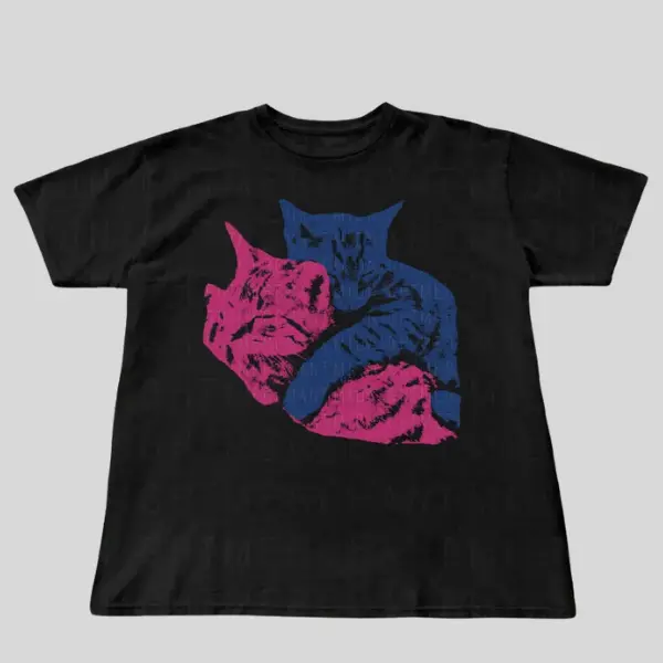 TV Girl cat shirt, Who Really Cares album tee, indie band graphic, perfect cat lover gift