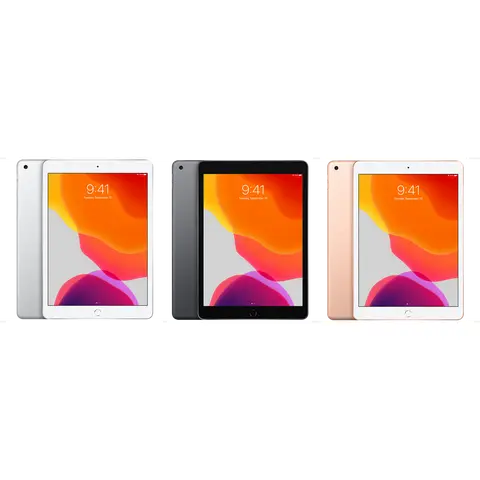 Premium Refurbished WiFi-Only 7th-Gen 10.2" Retina Display Aluminum Enclosure Tablet (Model A2197) - Chip, Siri, Charger, LCD, Batteries, 32GB/128GB, All Colors, 1-Yr Cover, High-Quality Screen, Rear Camera, Bluetooth, Audio Device