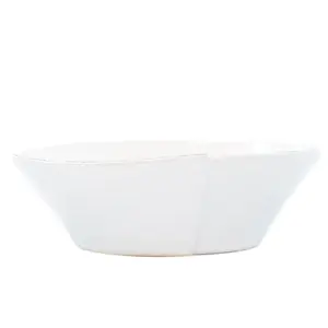 Vietri Lastra White Small Oval Bowl  ~ Handcrafted Italian Stoneware