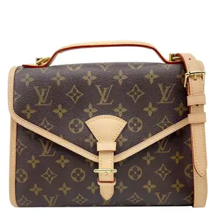 Pre-owned Louis Vuitton Canvas Crossbody Bags Monogram Bel Air Monogram Crossbody Bag Brown
