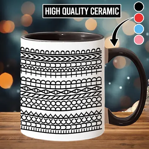 Stylish Printed Hidden Message FDT Ceramic Cup, Anti-Tr*mp Kitchenware Drinkware for Beverage & Drink, Gift Option