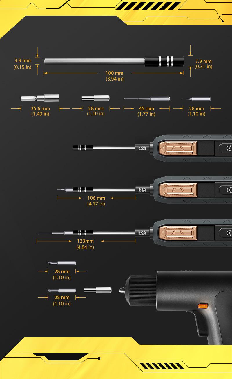 180-in-1 precision screwdriver set with 21 kinds of 160 magnetic drills for laptop repair, glasses, Xbox, manual DIY, etc screwdriver，springtok detail 3