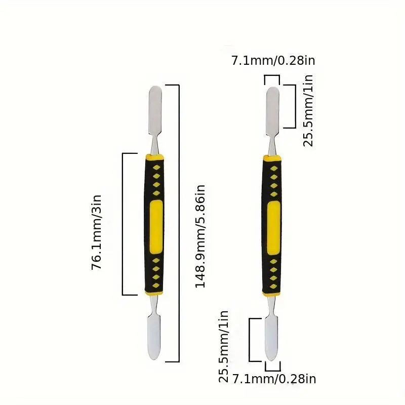 6PCS Metal Crowbar Prying Opening Repair Tool Kit For Mobile Phone Notebook Dual Heads Metal Spudger Home Hand Tools Sets