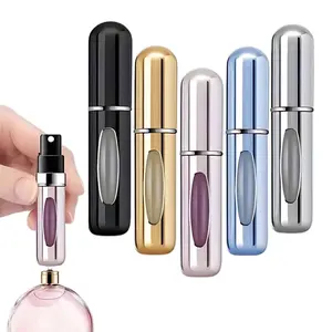 5ml Refillable Perfume Bottles, Travel Mini Decanter Body Mist Spray Bottles, Travel Essentials (5 pieces)
