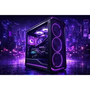 💜🌆 VIOLET CITY 🌆💜Ryzen 5 9600X| RX 9070XT| 32 GB DDR5|2 TB NVMe| 850W PSU
