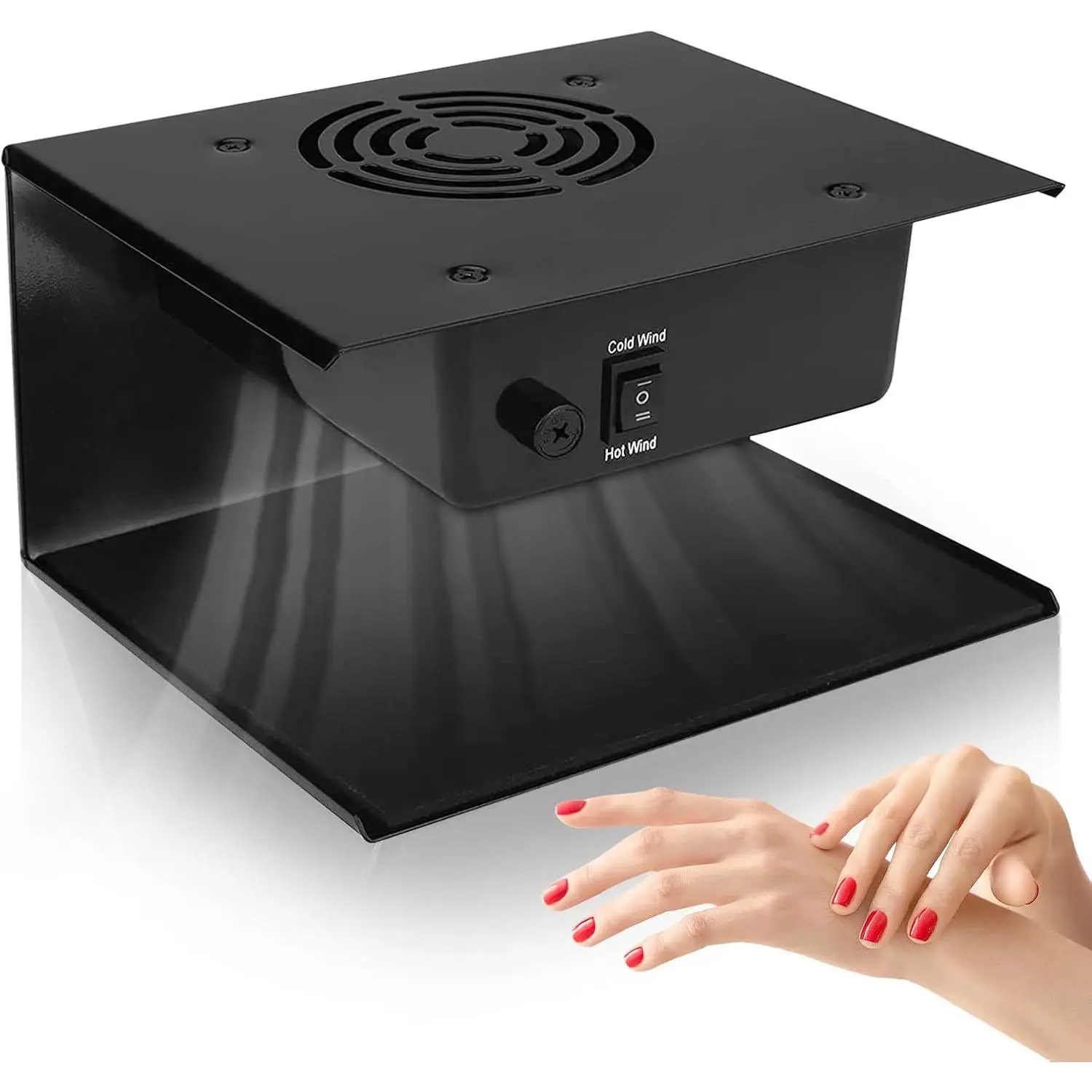 Professional 300W 110V Nail Dryer Fan for Regular Polish with Hot and Cool Air for Hands Feet, Suitable for Manicure Salon and Home Use