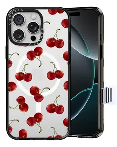 ORNARTO Vistique for iPhone 16 Pro/16 Pro Max with Camera Control [Compatible with MagSafe], Clear Protective Cover with Glossy Pattern | Shockproof Designer Phone Case
