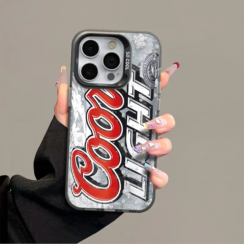 Classic coors logo Casing For iphone 17 16 15 14 13 12 11 X XS SE23 PRO PLUS MAX 2020 2022 Gift Shockproof Protection Anti-Drop Protective Protector Phone Cases Shell Cover Cellphone Smartphone, Accessories, Tpu, Silver, Iphone 15