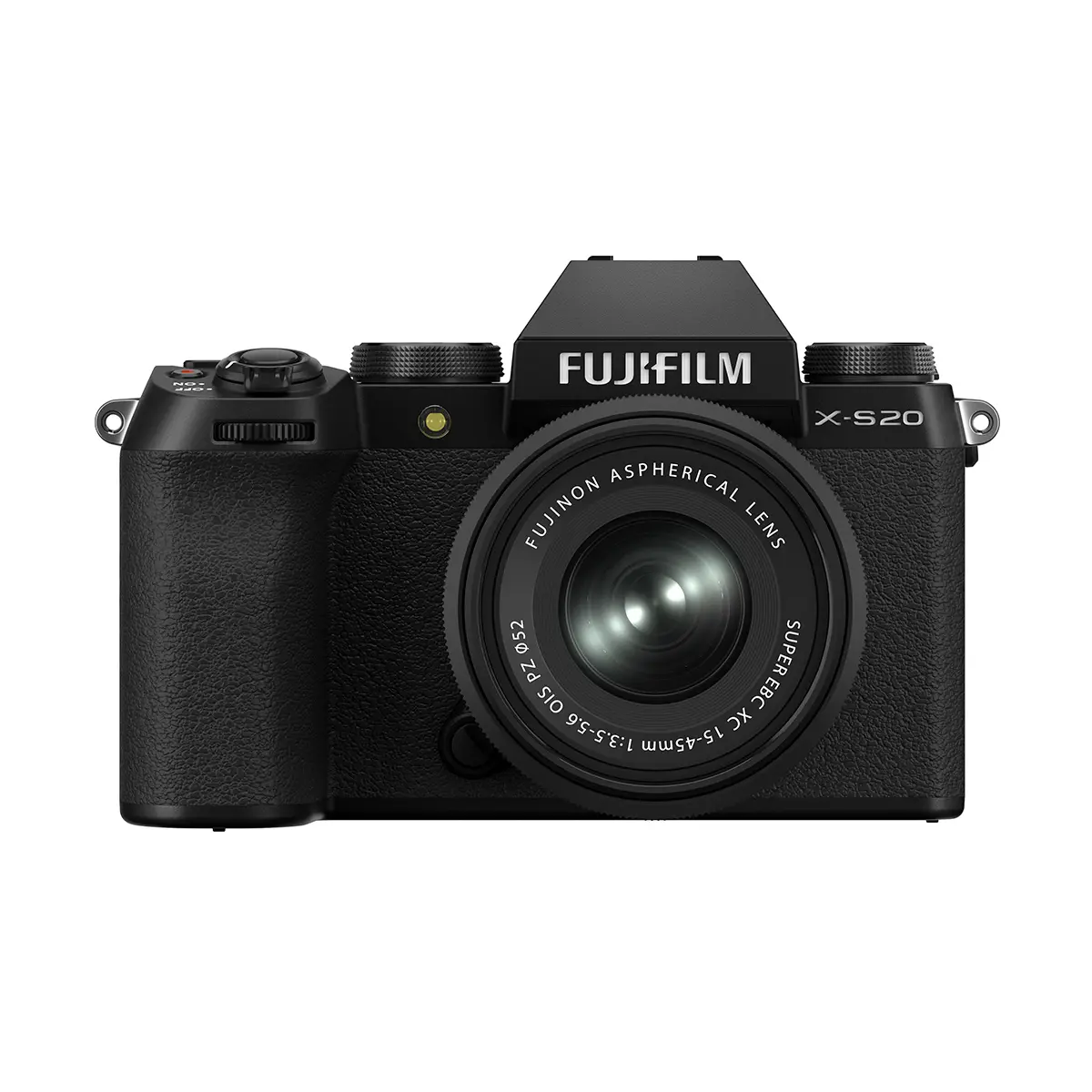 Fujifilm X-S20 Mirrorless Camera with XC 15-45mm f/3.5-5.6 OIS PZ Lens, Black