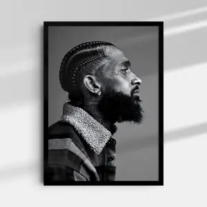 Nipsey Hussle Poster - Nipsey Hussle Wall Art - Rapper Poster - Hip Hop Poster - Nipsey Hussle Gift