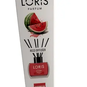LORIS PARFUM Watermelon Scented Reed Diffuser - Luxury Home Fragrance Aroma Freshener with Bamboo Sticks, 120ml