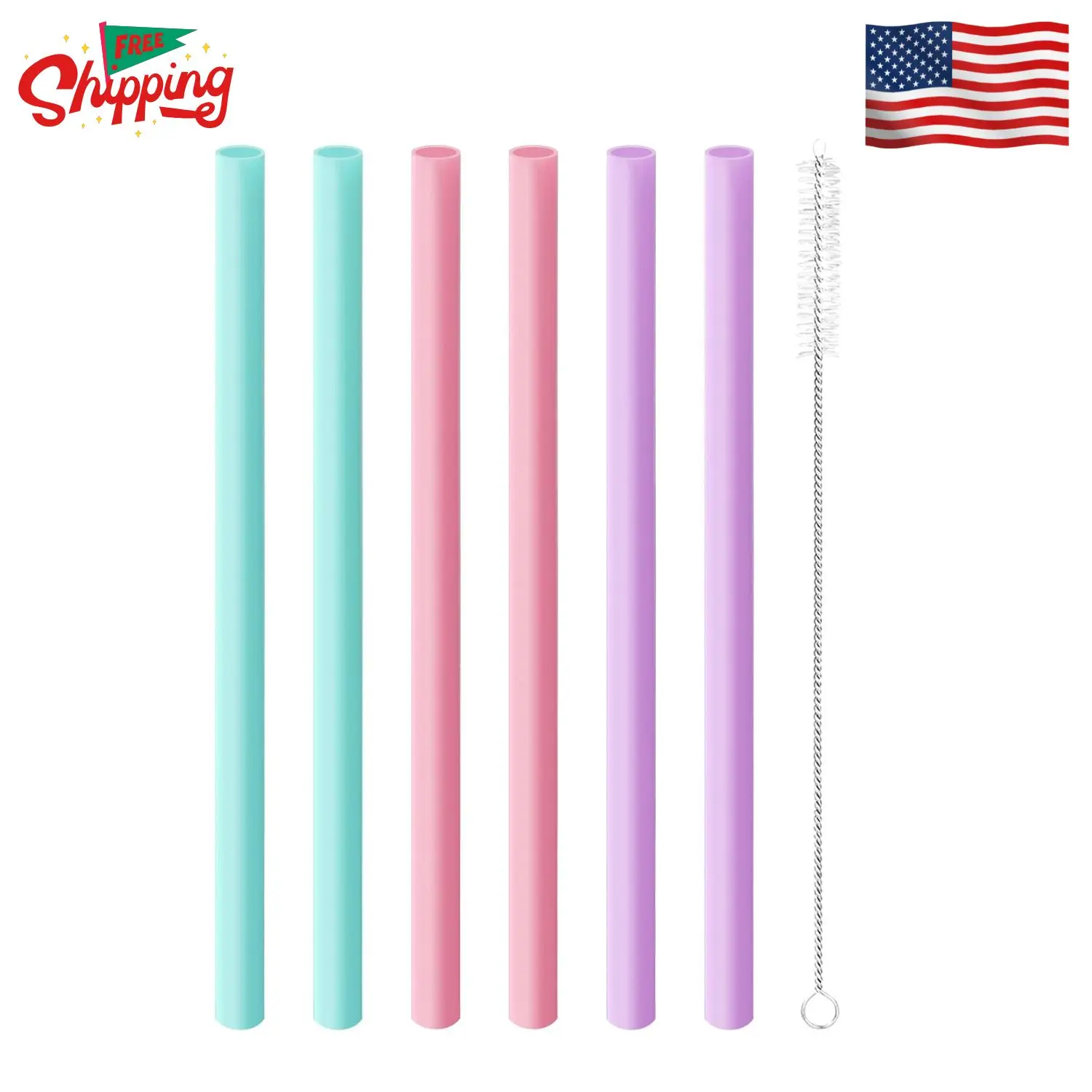 Replacement Straws for Owala FreeSip 24oz & 32oz, 6 Pack