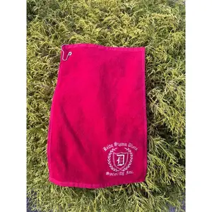 Old English Delta Embroidered Golf Towel