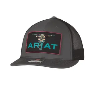 Ariat Bull Skull Patch Trucker Hat