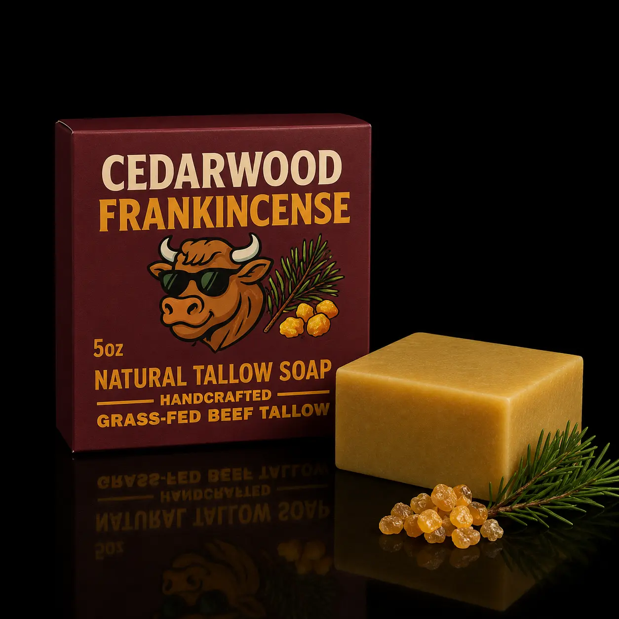 Nephew Organics Cedarwood Frankincense Tallow Soap