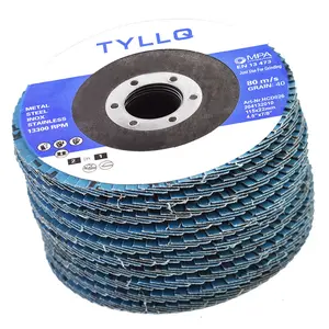 Premium Zirconia Flap Disc Sanding Grinding 50Pcs 4-1/2" X 7/8" 40 Grit