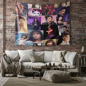 Selena Quintanilla Patterned Tapestry, Stylish Room Flag, Unique Wall Art For Living Room And Bedroom, Soft And Durable For Kids And Adults Daily Holiday Birthday Gift Bedroom Decor