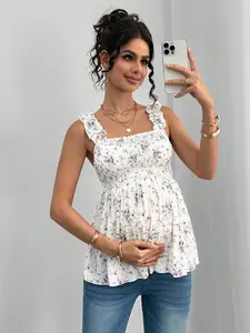 ROSY x Momance Maternity Floral Print Wide Strap A-Line Camisole