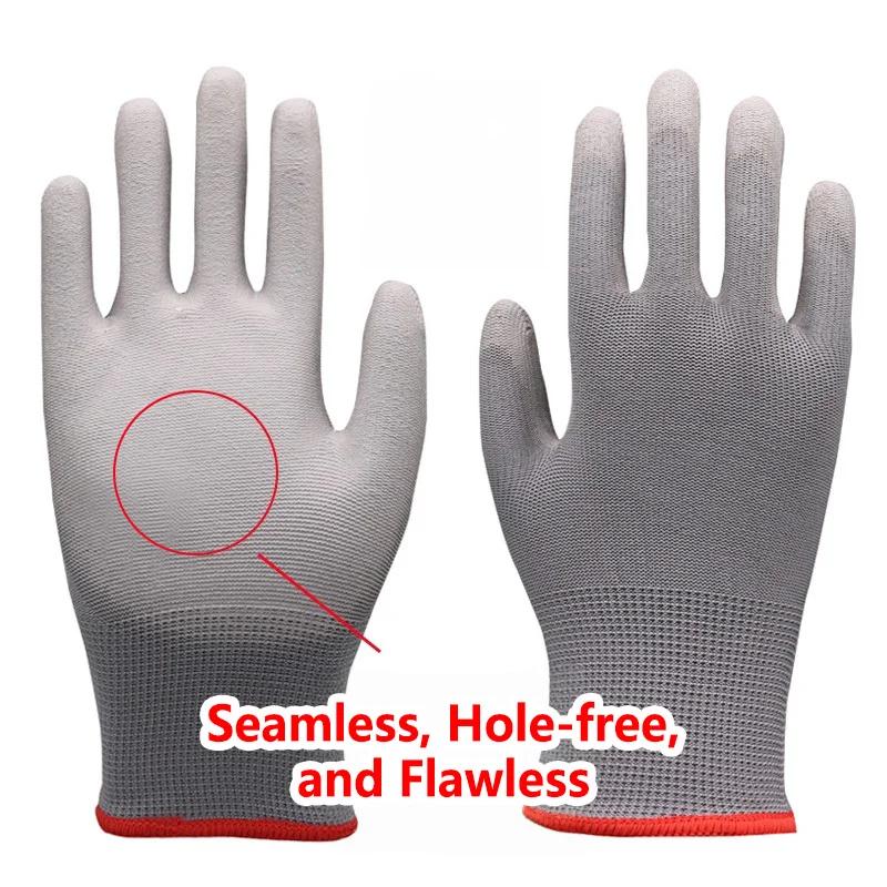 12PCS Black PU Coating Gloves Anti-Slip Multi-scenario Nylon PU Gloves Durable Gardening Machinery Automotive Repair 12PCS Black PU Coating Gloves Anti-Slip Multi-scenario Nylon PU Gloves Durable Gardening Machinery Automotive Repair