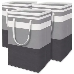Collapsible fabric laundry hamper, vertical laundry basket, large storage bucket, laundry basket, bathroom sundry bag, home storage basket, independent laundry basket, collapsible high laundry basket, laundry basket