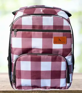 Leakproof Backpack Cooler Insulated 24 Can Ice Chest w/ Bottle Opener
