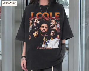J Cole Vintage Bootleg Rap Shirt, 90s Graphic Tee, Hip Hop Rapper Unisex Style