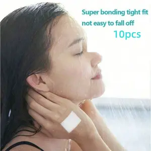 Transparent PU Waterproof Stickers, Square Floating Needle Stickers, Water-Resistant Transparent Adhesive for Swimming, Bathing, Sweating