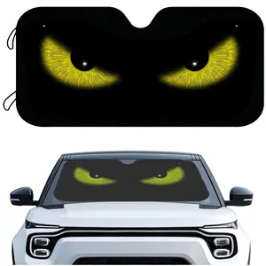 Digital Painting Car Windshield Sun Shade Front Window Folding Auto Sunshade Anti-UV Rays Sun Visor Shade for Car Truck SUV