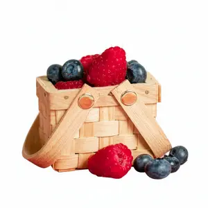 Mini Woven Picnic Baskets (Set Of 6)