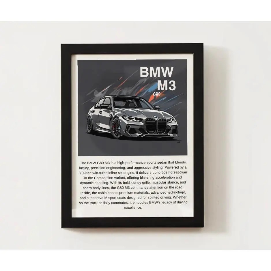BMW G80 M3 Poster