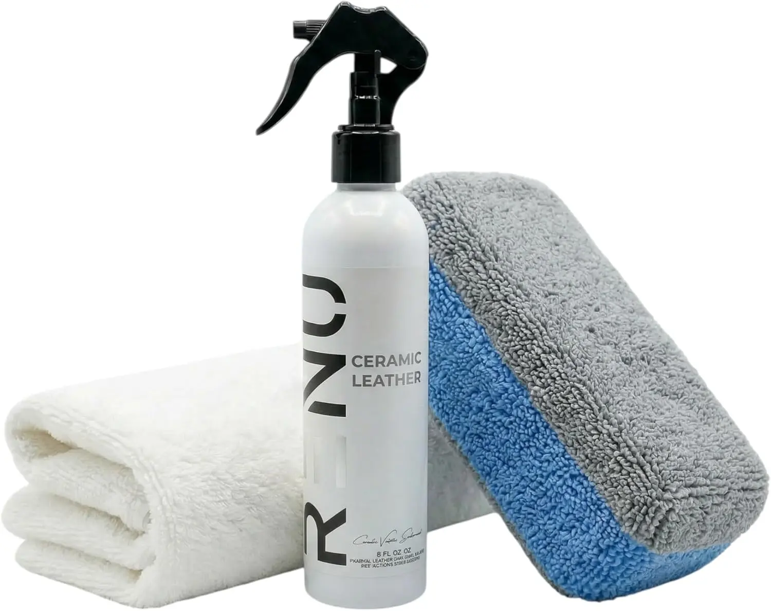 Ceramic Leather & Interior Coating Kit – Protect Car Seats, Vinyl, Plastics & Trim – UV & Stain Resistant – Safe on Leather & Vegan Leather – Includes Microfiber Towel & Applicator