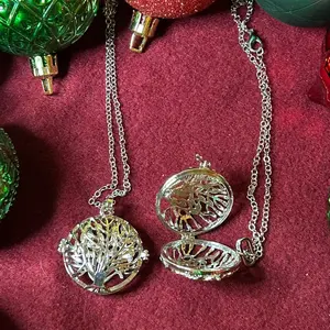 Silver Diffuser Necklace