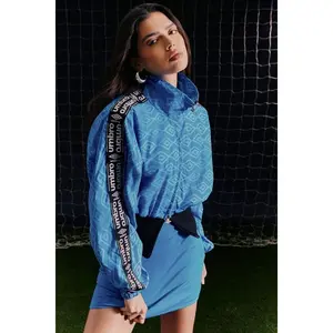 Umbro Windbreaker Rib Waist Zip Up Jacket - Blue/Black 4