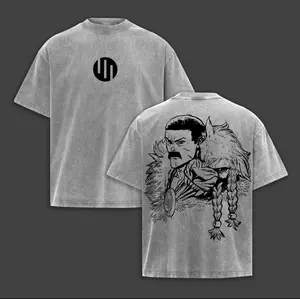 Thragg Invincible Universe Warrior Double Printed Vintage Washed Heavyweight Cotton T-Shirt Unisex Casual Tee, TV show Top Trending Comic Tshirt trendy t-shirts comic tshirt ,graphic tee, vacation outfits men gifts dailywear
