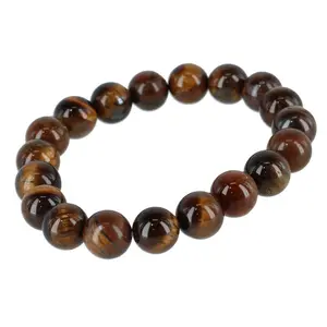 Trafalgar Raja Tiger Eye Stretch Beaded Bracelet, Bracelets