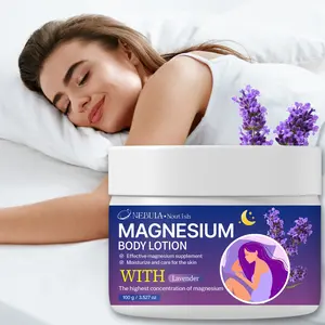 Magnesium Sleep Body Lotion, Muscle Relaxation Aid, Moisturizing Aromatherapy Cream, Nighttime Spa Treatment, Nourishing Skin Care Moisturizer