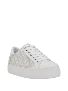 GUESS Female Gelsen Rhinestone Logo Low-Top Sneakers