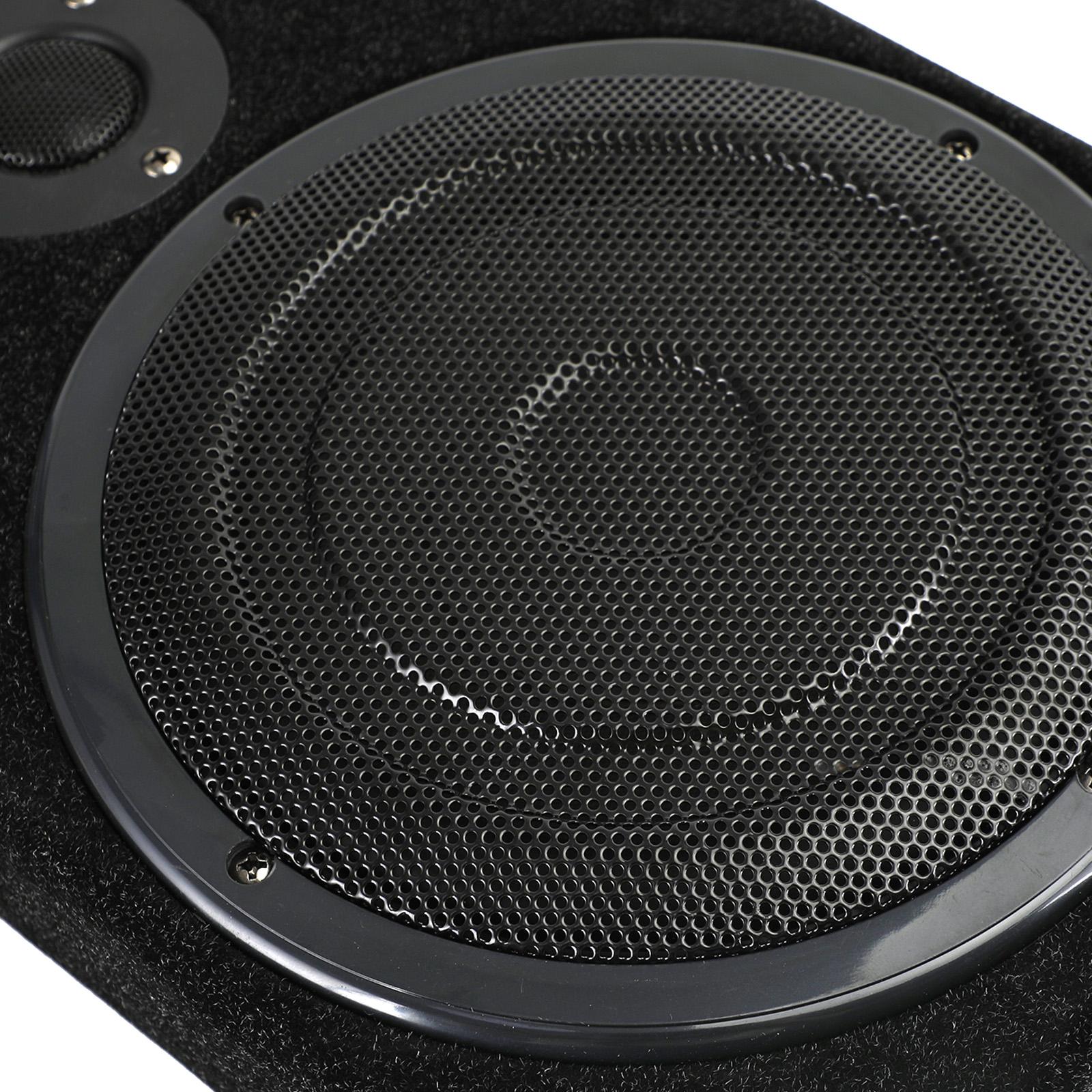8 inch under seat powered car subwoofer features