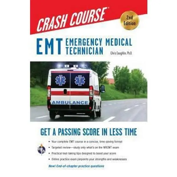 Used EMT Emergency Medical Technician Exam Review Book - 2nd Edition by Christopher Coughlin, Softcover, English, 400Pp, Full-Length Exam, Strategic Preparation, Quick Refresher, Expert Test-Taking Strategies, Online Practice Test for Faster Passing Score